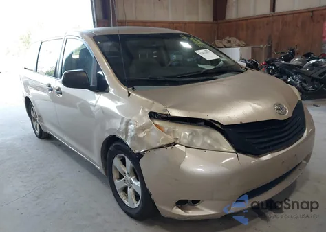 2012 Toyota Sienna Base V6 7 Passenger из США, поврежденный, VIN 5TDZK3DC6CS258225